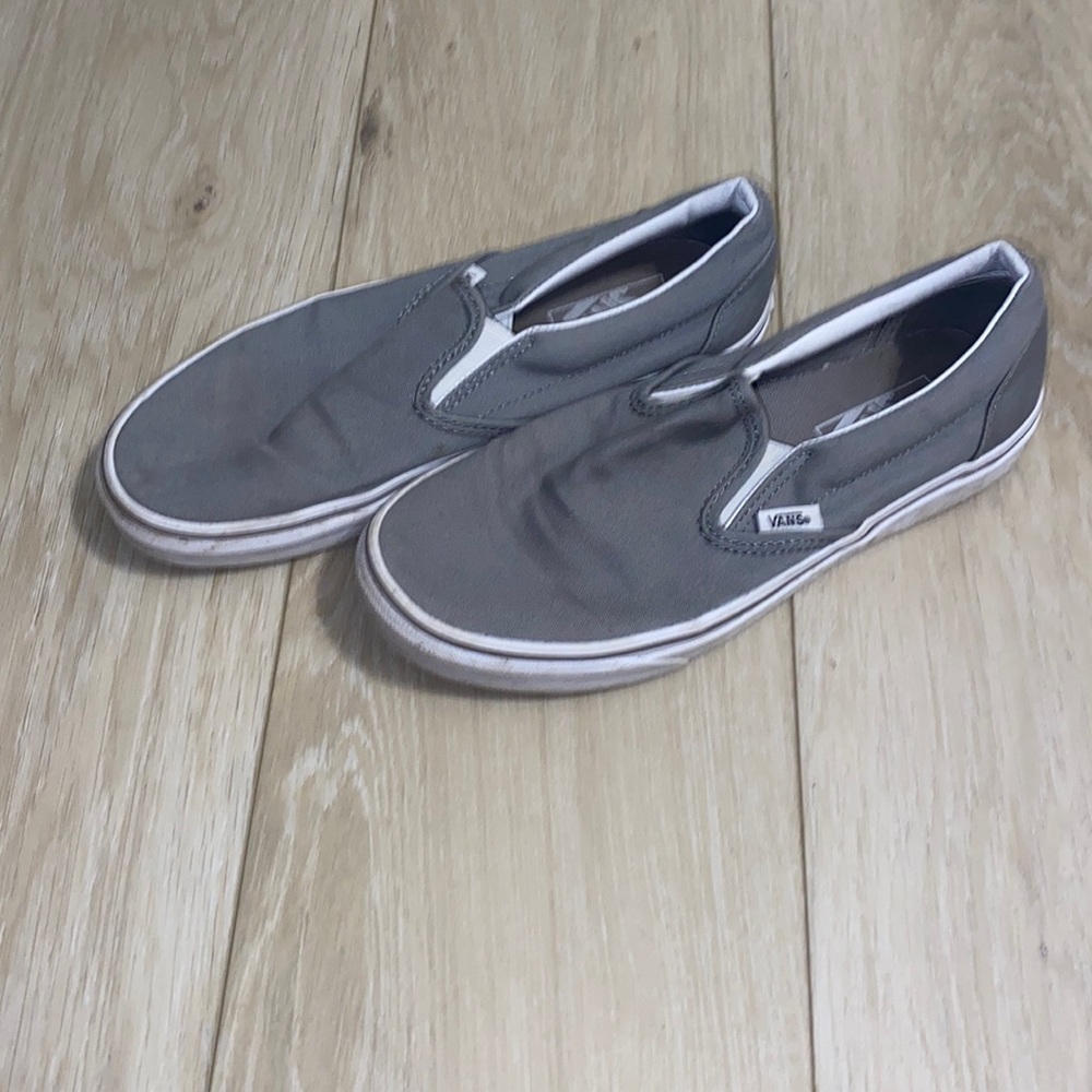 Gray Slip On Vans